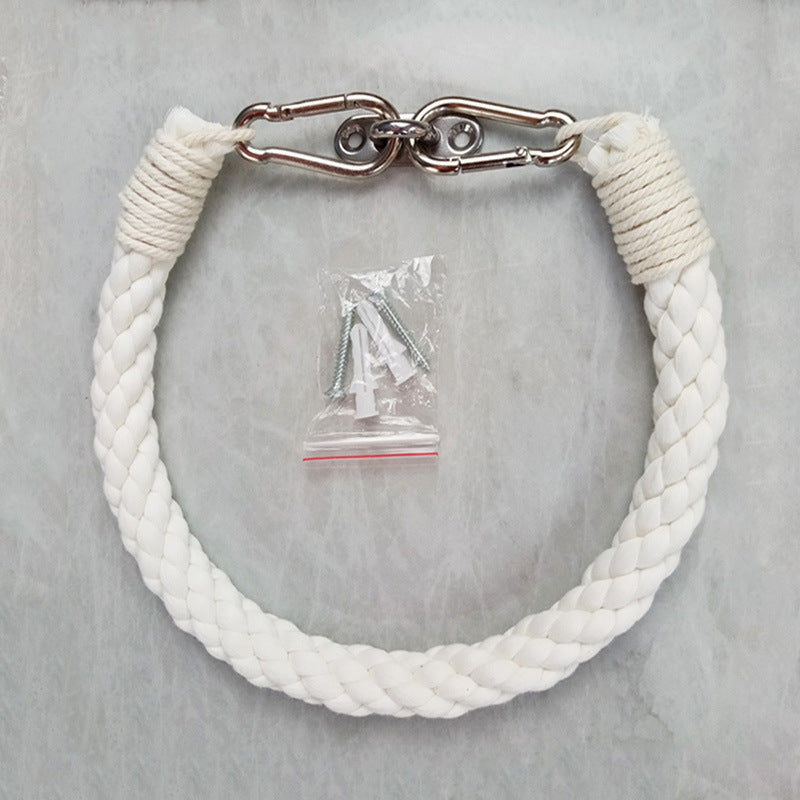 Toilettenpapier Halter aus Hanfseil