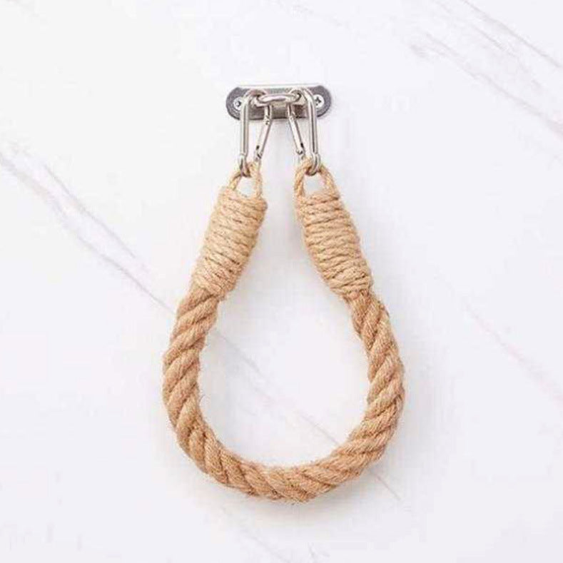 Toilettenpapier Halter aus Hanfseil